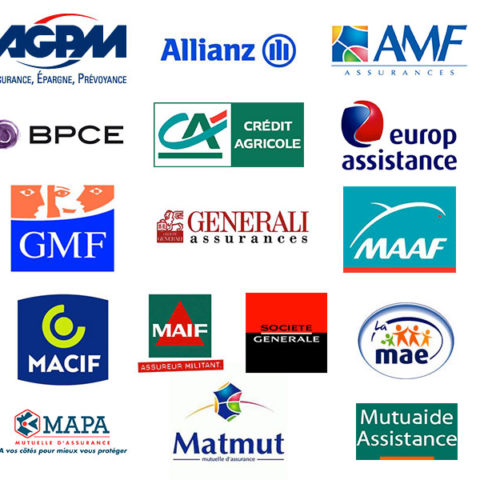 Partenaire des assurances — logos compagnies d'assurance