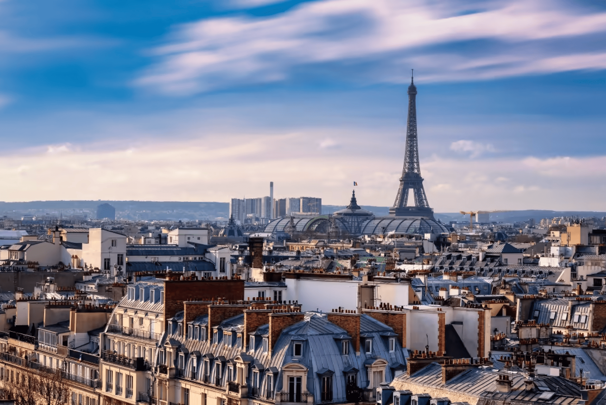Vue aerienne du 19eme arrondissement de Paris — zone d'intervention Urgences Serrurier